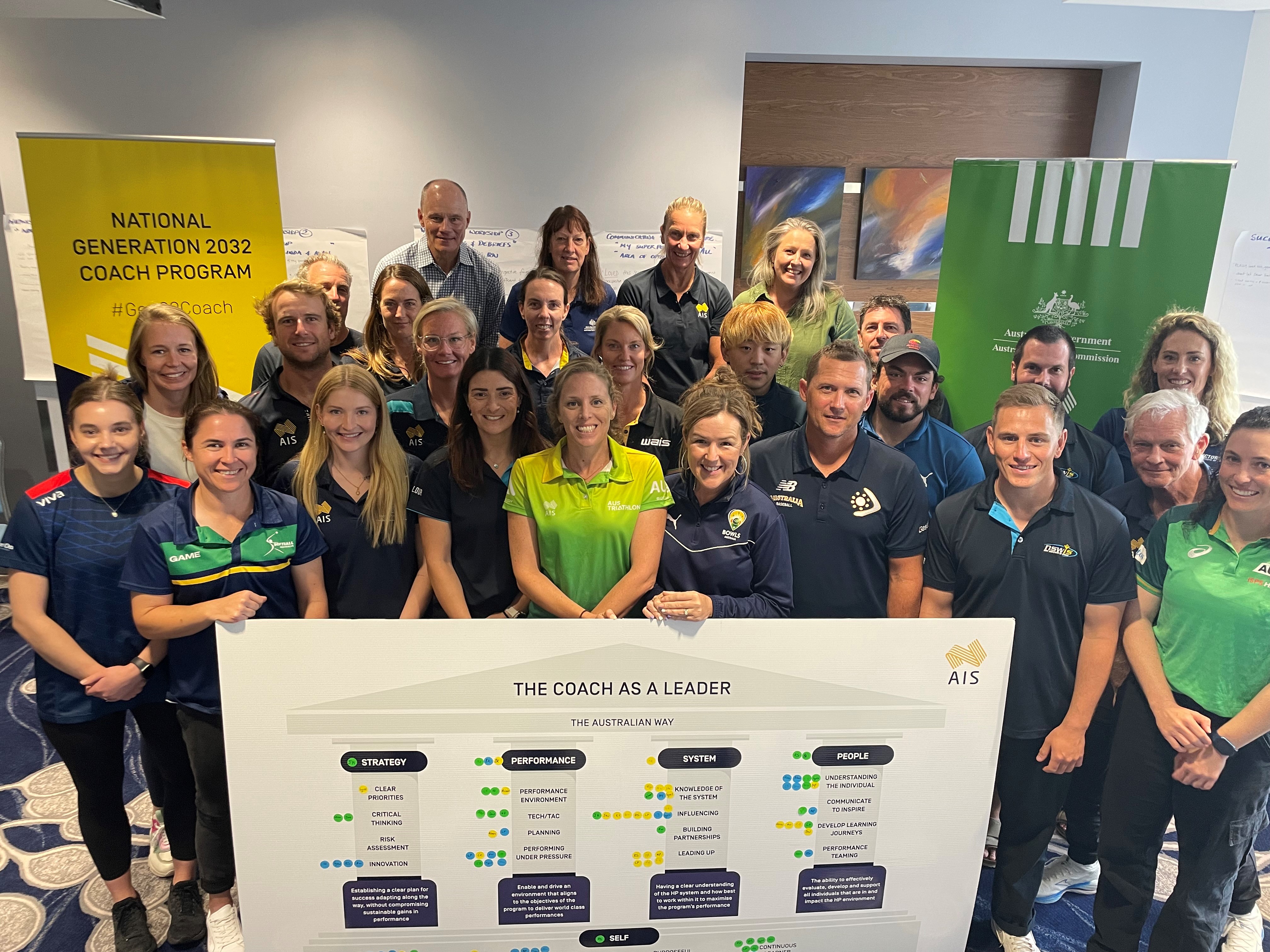 AIS Gen32 Coaches during April 2024 Gold Coast Learning Lab
