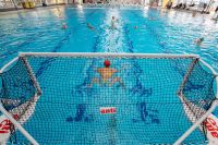 The Aussie Stingers Water Polo team trains at the AIS