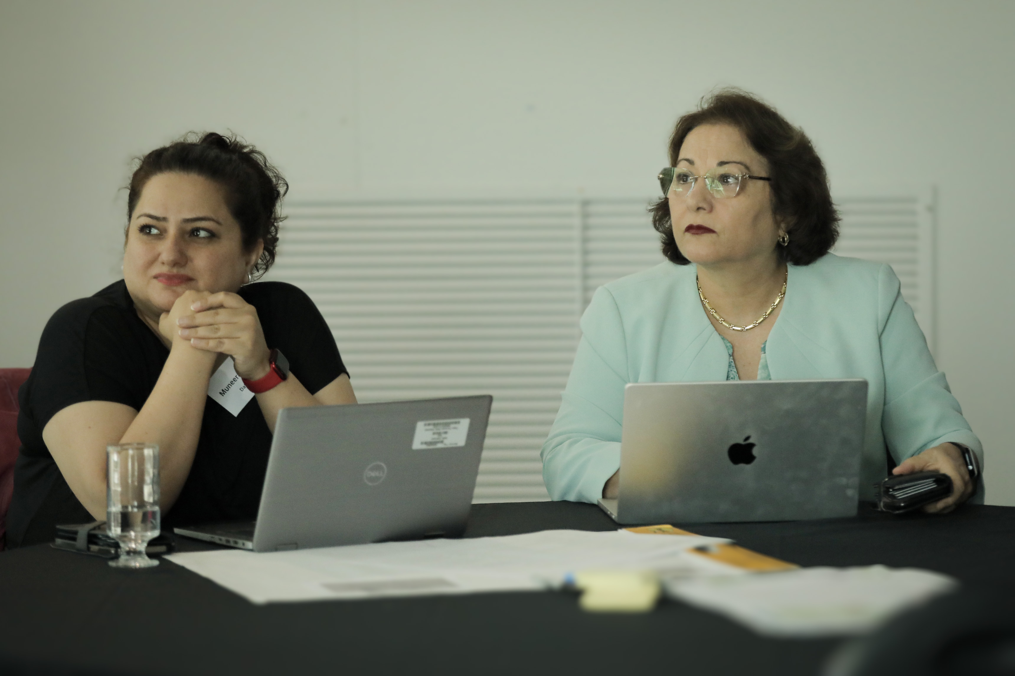 Muneera Bano and Didar Zowghi from CSIRO's Data61 at the Responsible AI in Sport workshop held at the AIS.