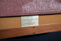 The plaque on the framed piece of AIS track given to Melissa Breen, reading 