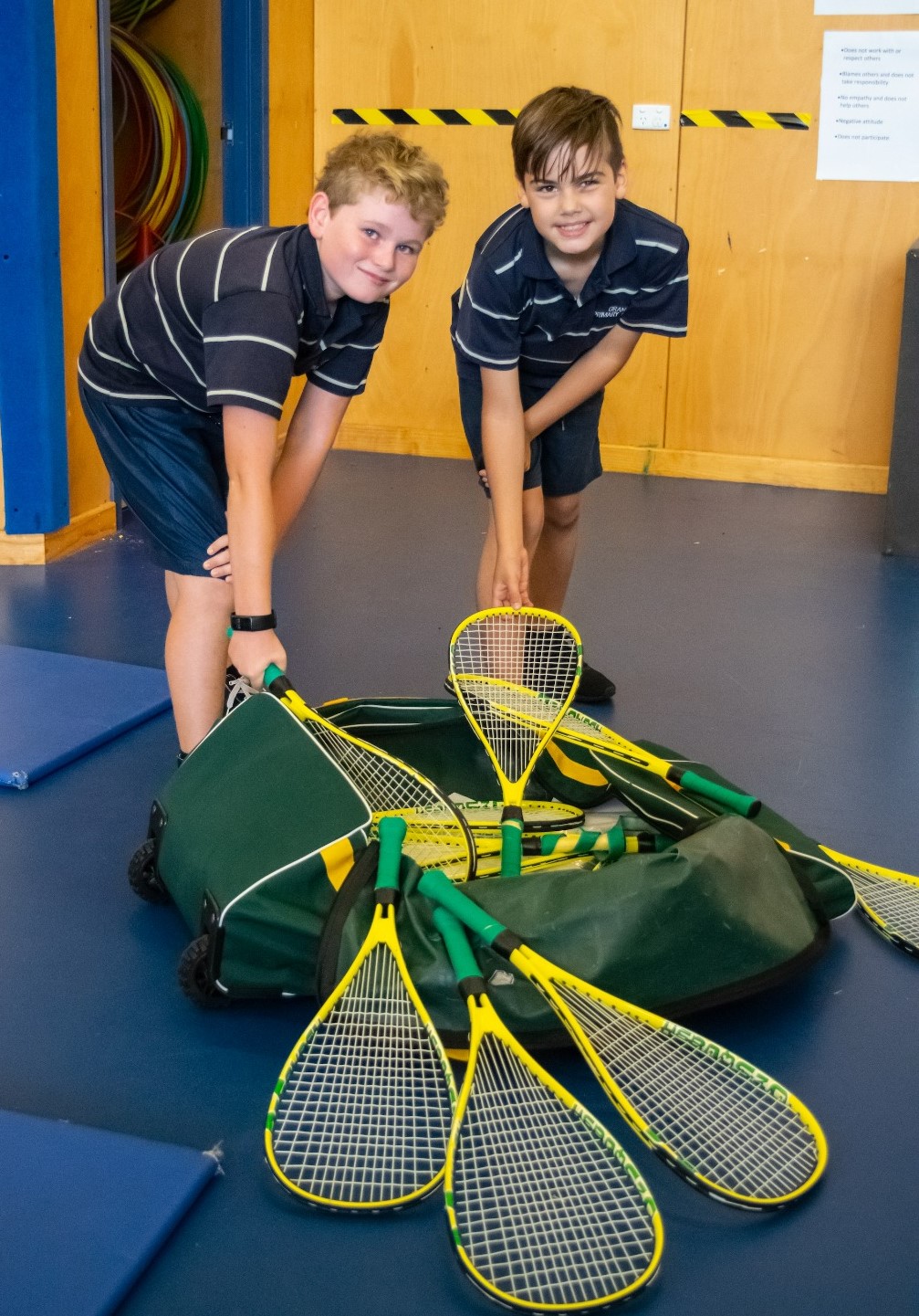 Squash stars equipment