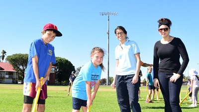 Children playing sport