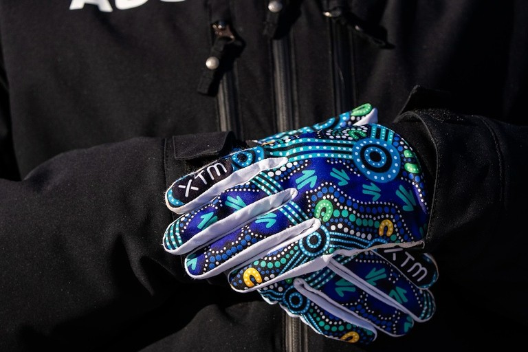 Close up of gloves