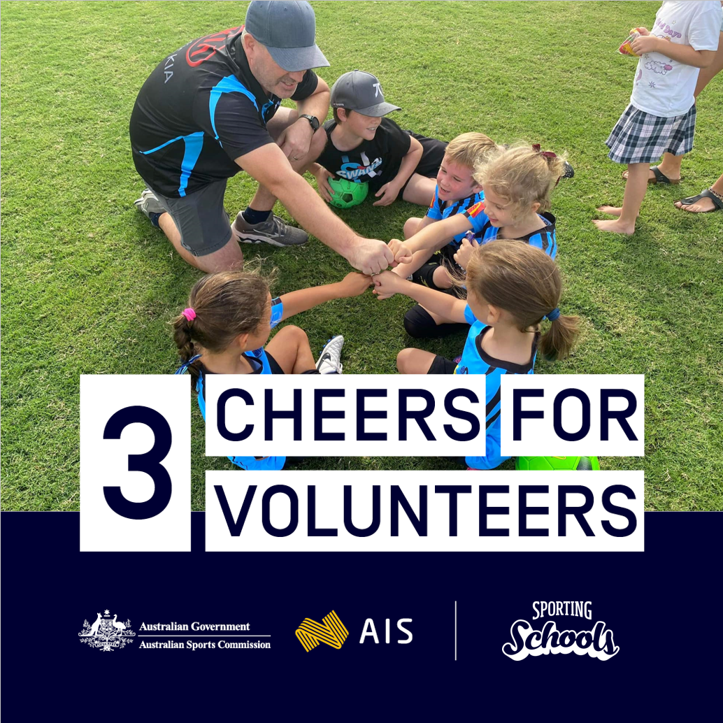 3 cheers for volunteers