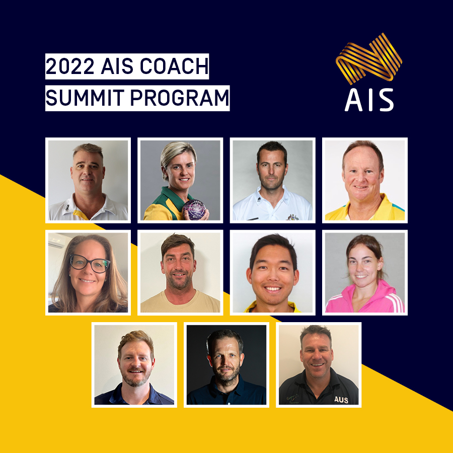 Head shots of each of the 11 AIS Coach Summit Program members