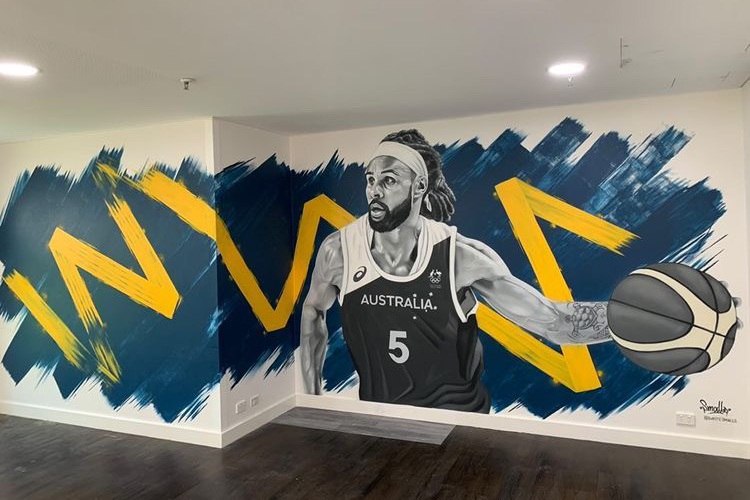 AIS Patty Mills mural